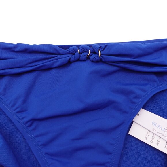 NWT Bleu Rod Beattie Ring Master Hipster Sarong Bikini Bottom Sz 14 Azure Blue - Picture 3 of 5